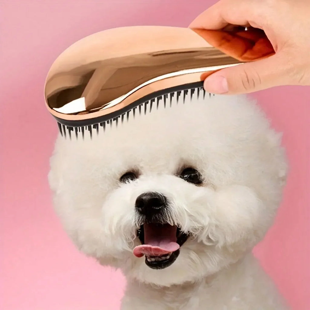 2-In-1 Dog Grooming Comb And Massage Brush Removes Hair And Relaxes Your Pet Perfect For Bath Time  Floating Design For Easy Use