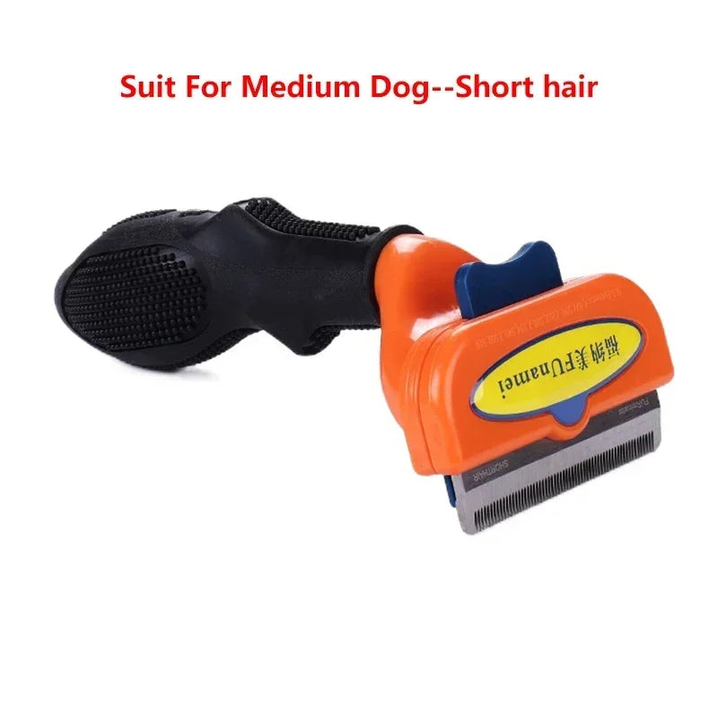 Self-Cleaning Pet Hair Removal Comb for Cats & Dogs