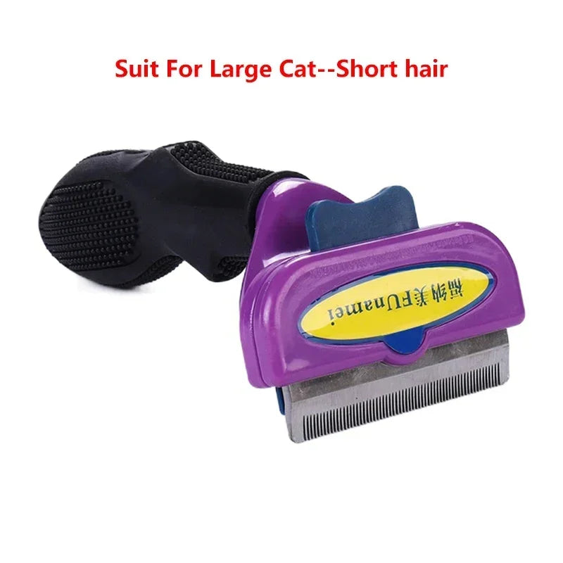 Self-Cleaning Pet Hair Removal Comb for Cats & Dogs