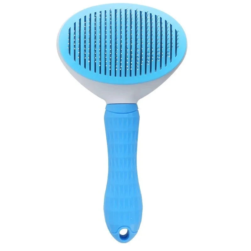 Self-Cleaning Pet Grooming Brush – One-Click Hair Removal