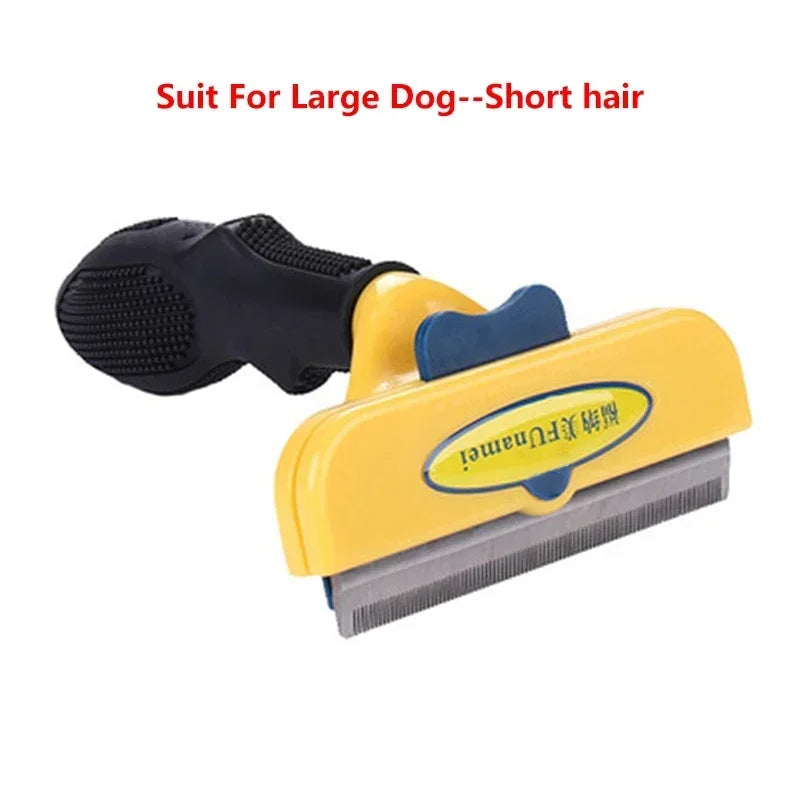 Self-Cleaning Pet Hair Removal Comb for Cats & Dogs