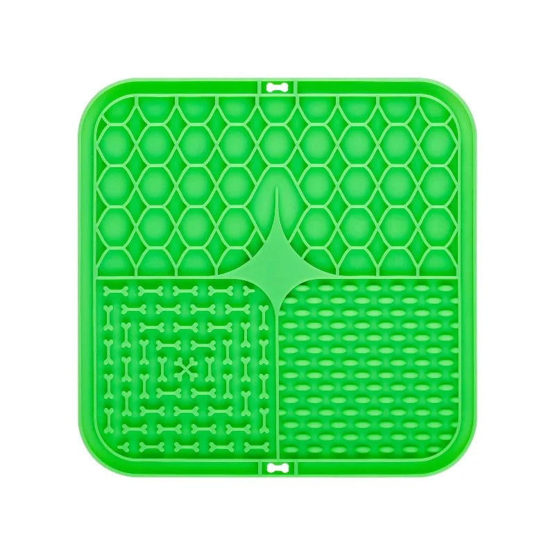 Silicone Slow Feeder Lick Mat with Suction Cups
