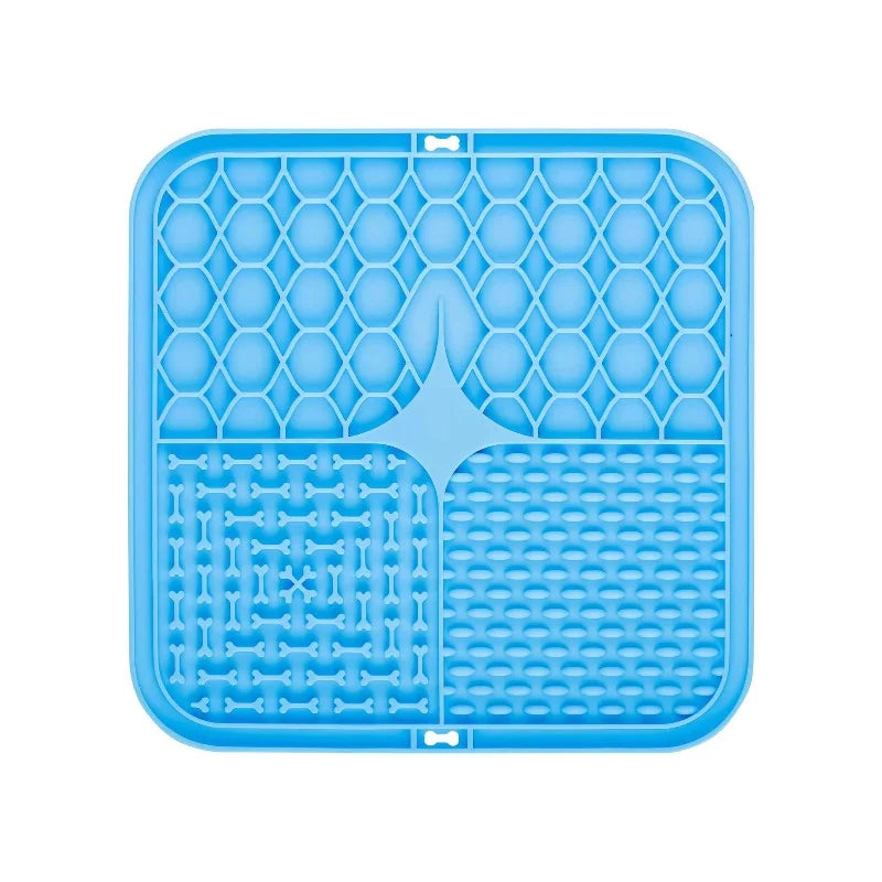 Silicone Slow Feeder Lick Mat with Suction Cups