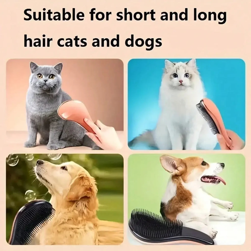 2-In-1 Dog Grooming Comb And Massage Brush Removes Hair And Relaxes Your Pet Perfect For Bath Time  Floating Design For Easy Use