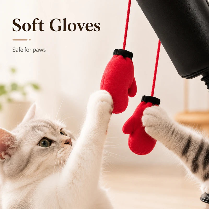 Cat Boxing Toy Multifunctional Cat Entertainment Game For Boxing And Self-relaxation Interactive Cat Toy Fun And Relaxation Toy