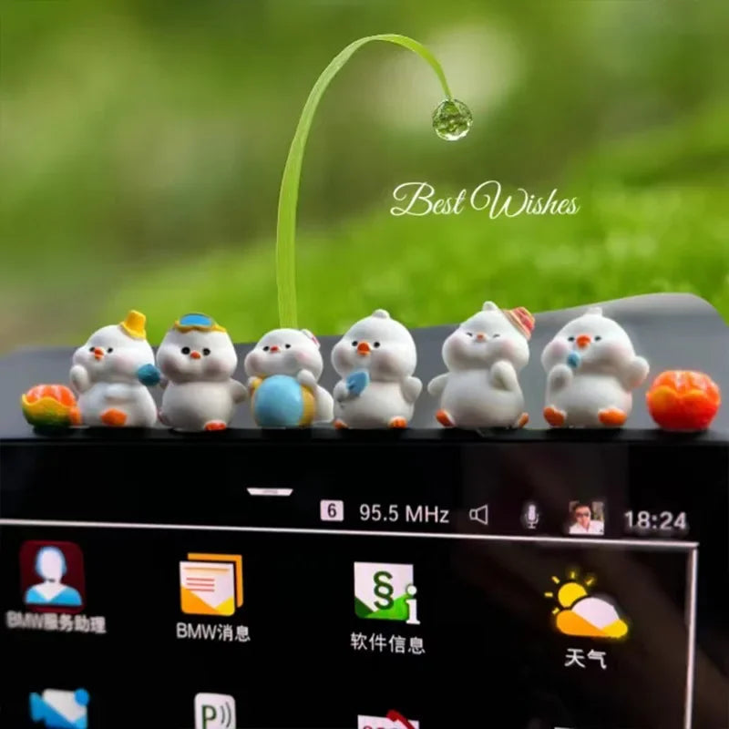 Minimalist Dashboard Bunny Decor – Electric Vehicle Interior Accessory