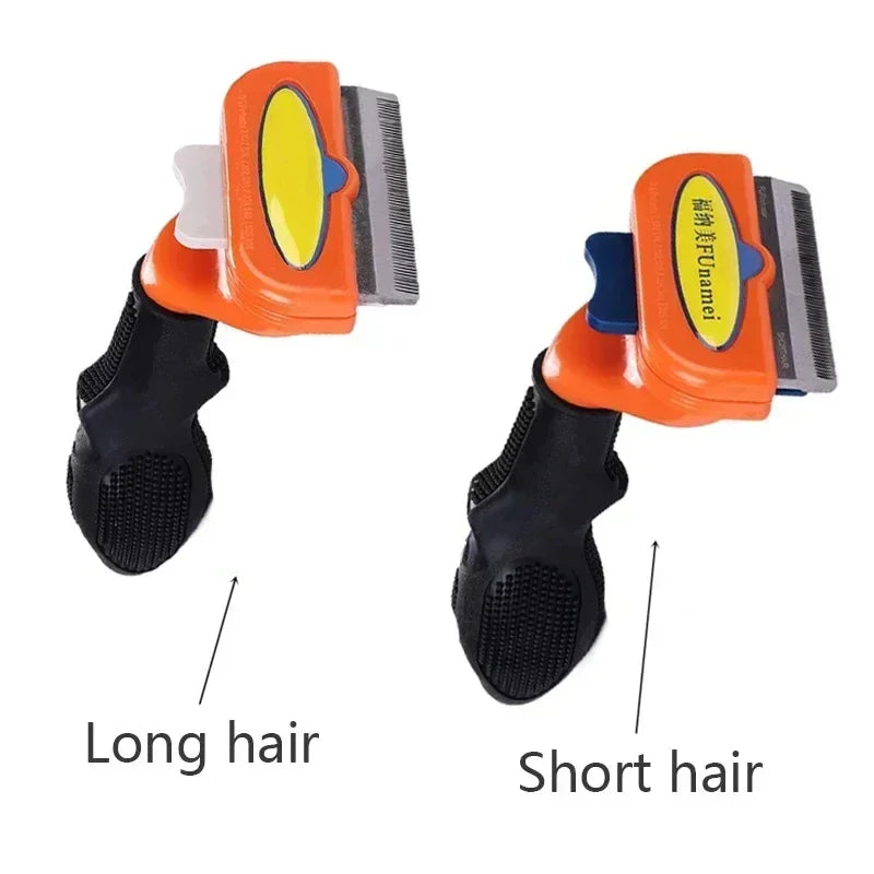 Self-Cleaning Pet Hair Removal Comb for Cats & Dogs