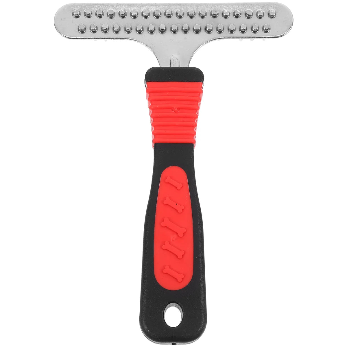 Dog Grooming Brush Pet Hair Removal Dematting Rake Ergonomic Handle Suitable for Short and Long Haired Dogs and Cats Efficient