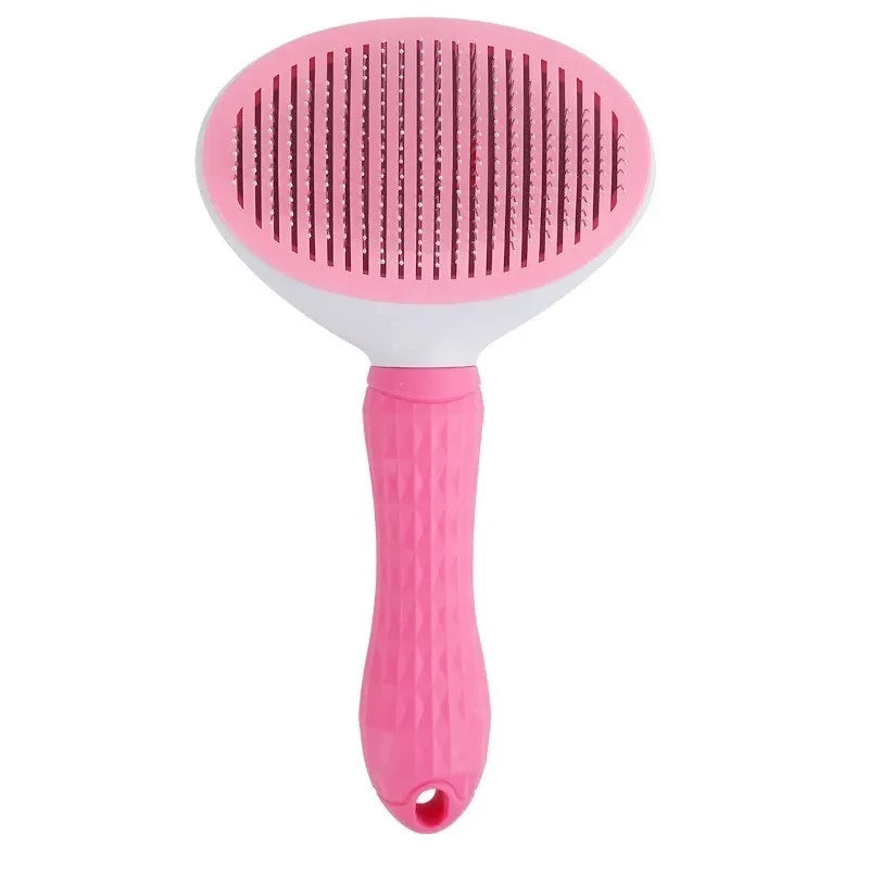 Self-Cleaning Pet Grooming Brush – One-Click Hair Removal