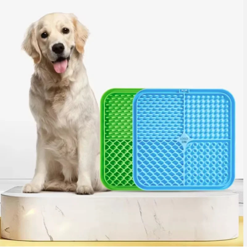 Silicone Slow Feeder Lick Mat with Suction Cups