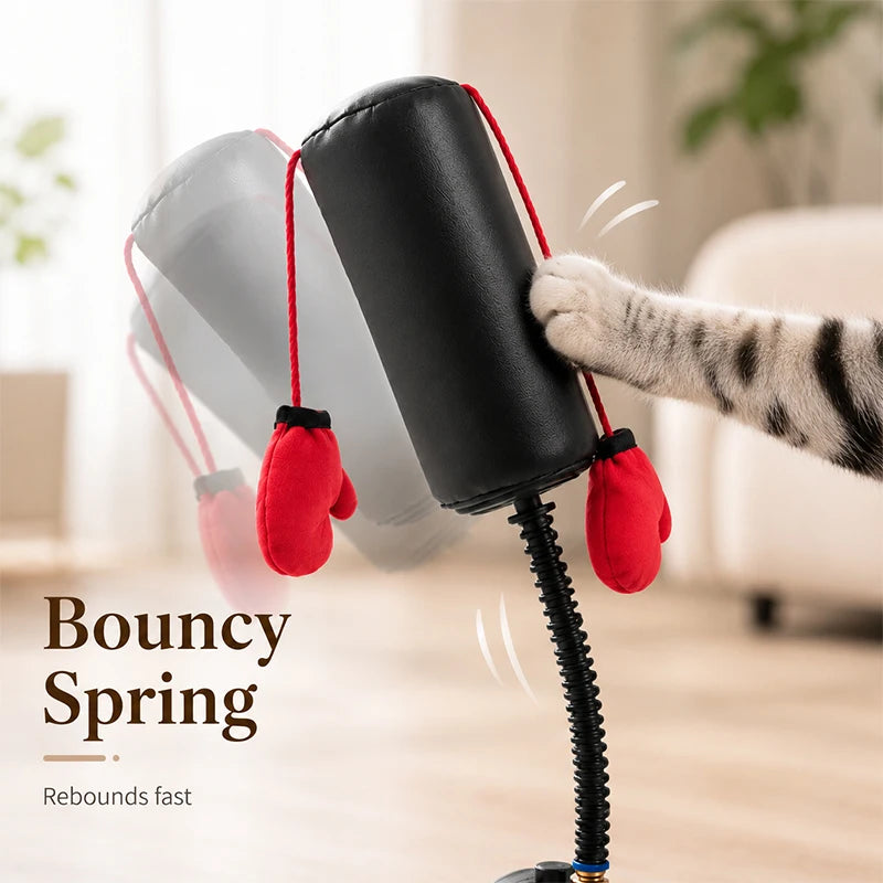 Cat Boxing Toy Multifunctional Cat Entertainment Game For Boxing And Self-relaxation Interactive Cat Toy Fun And Relaxation Toy