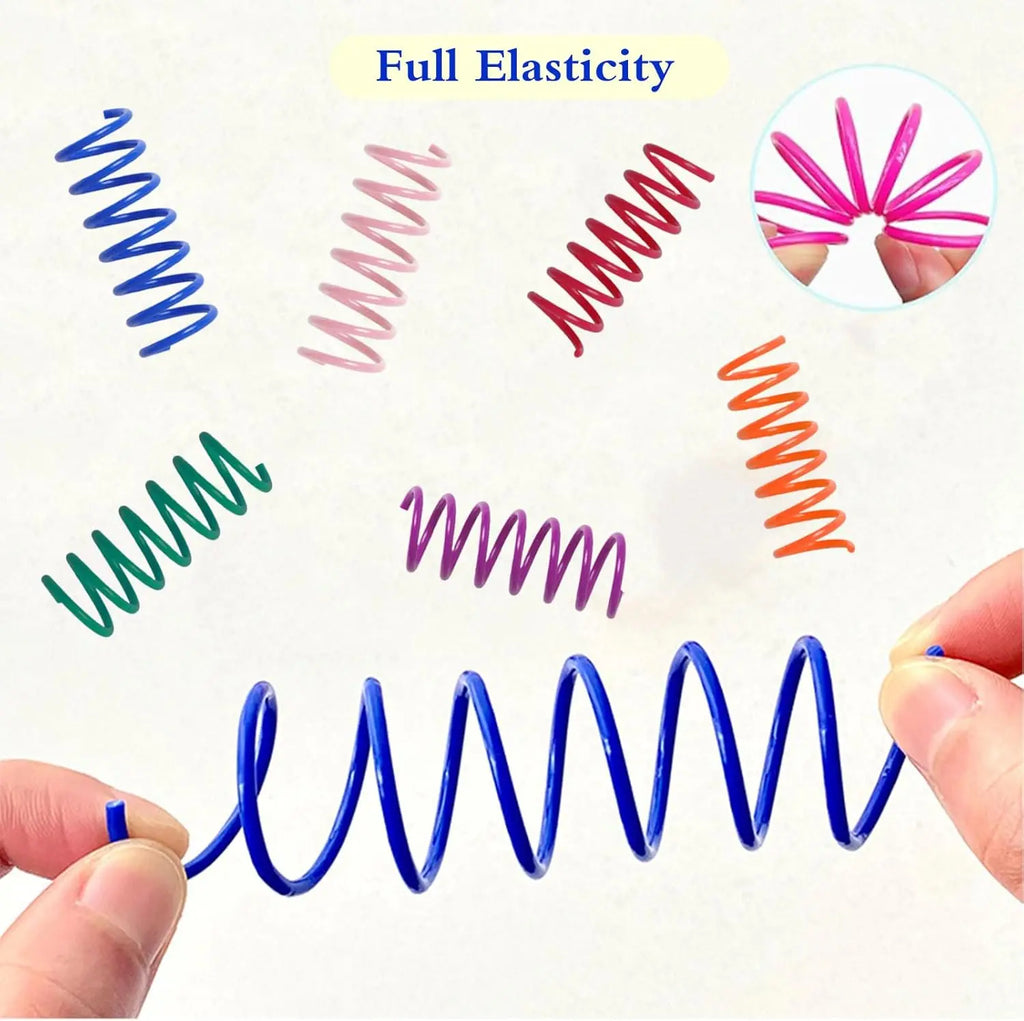 12-Pack Colorful Cat Spring Toys – Interactive Indoor Play Coils