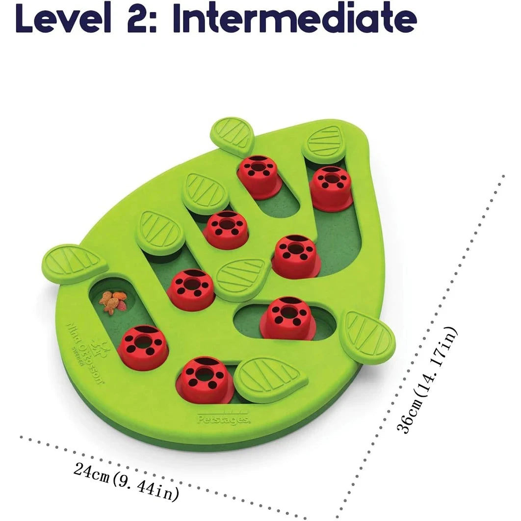 Cat Puzzle Treat Toy Made of High Quality Non Toxic Plastic with Playful and Interactive Style Adjustable Difficulty Mental