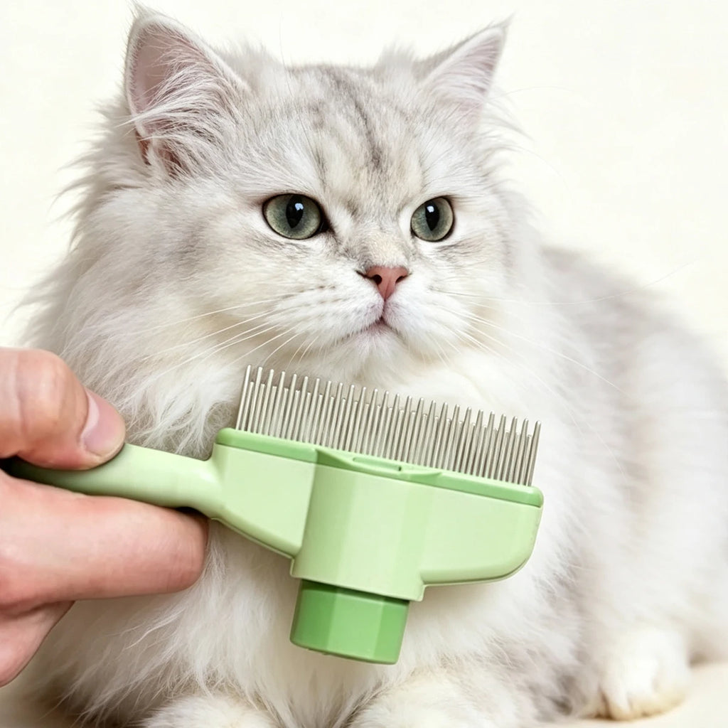 Self-Cleaning Detangling Comb for Cats & Dogs
