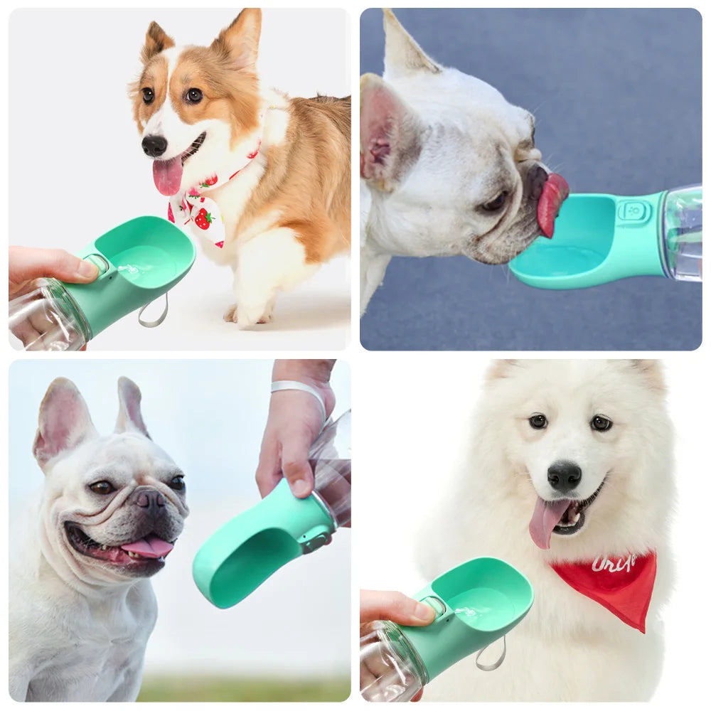 Leakproof Portable Dog Water Bottle with Drinking Bowl