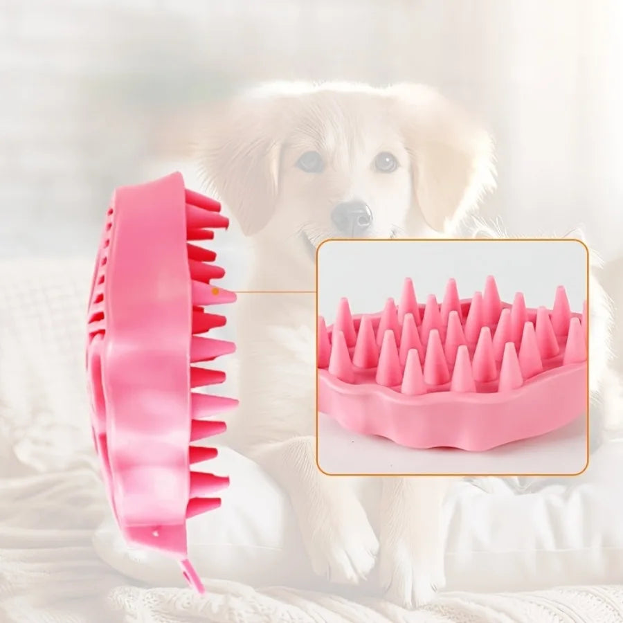 Dog Massage Brush Large Dog Grooming Brush Pet Care Tool for Cleaning Cat Grooming Bathing Massaging