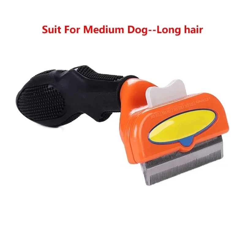 Self-Cleaning Pet Hair Removal Comb for Cats & Dogs