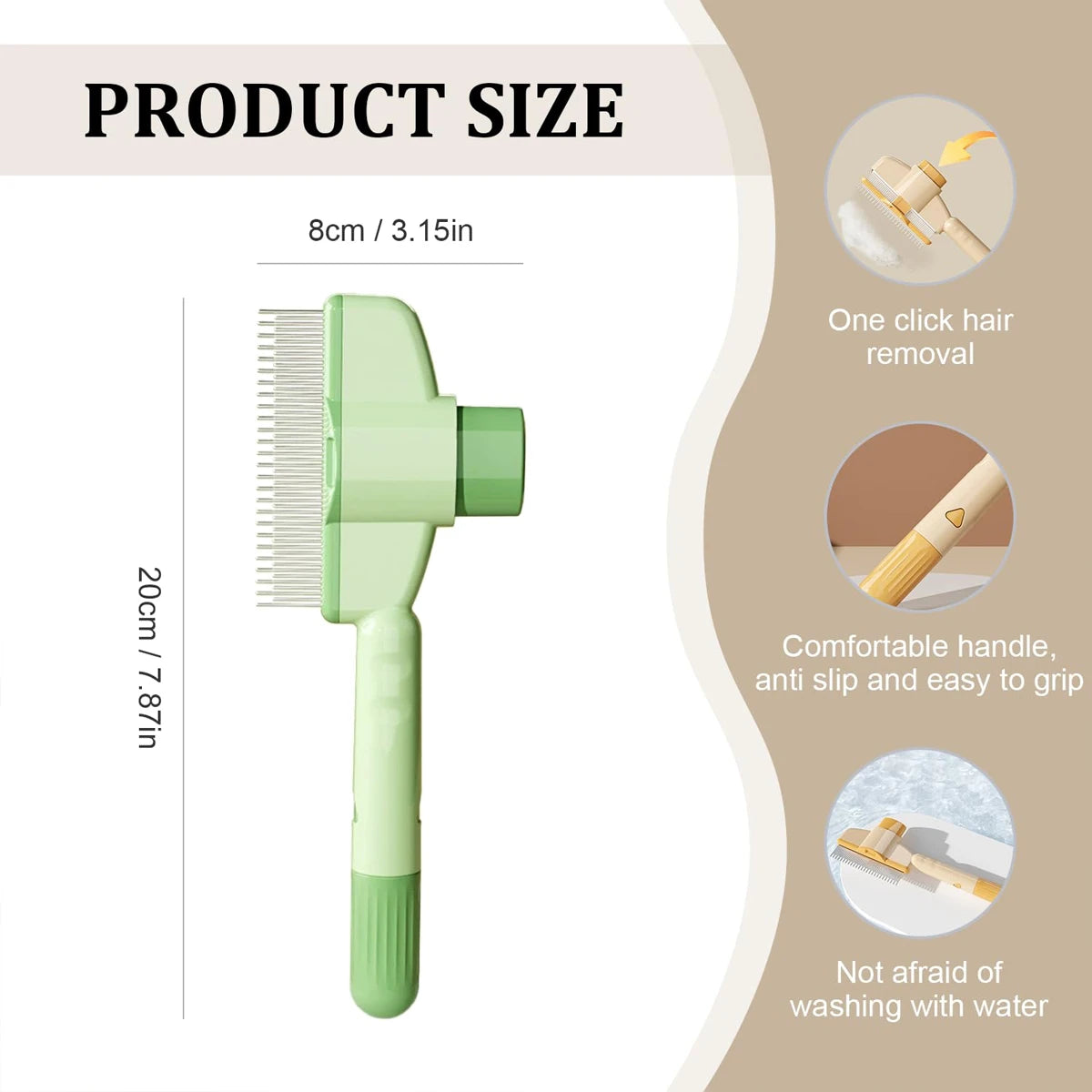 Self-Cleaning Detangling Comb for Cats & Dogs