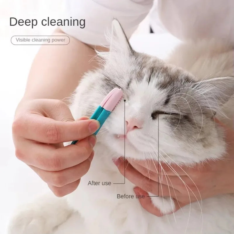 Pet Tear-Stain Cleaning Comb for Cats & Small Dogs