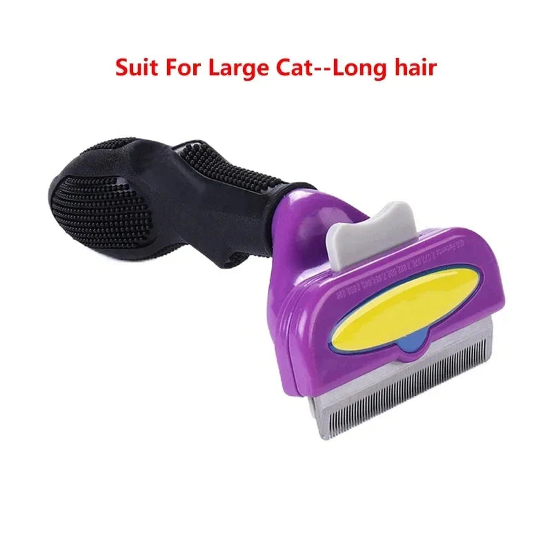 Self-Cleaning Pet Hair Removal Comb for Cats & Dogs
