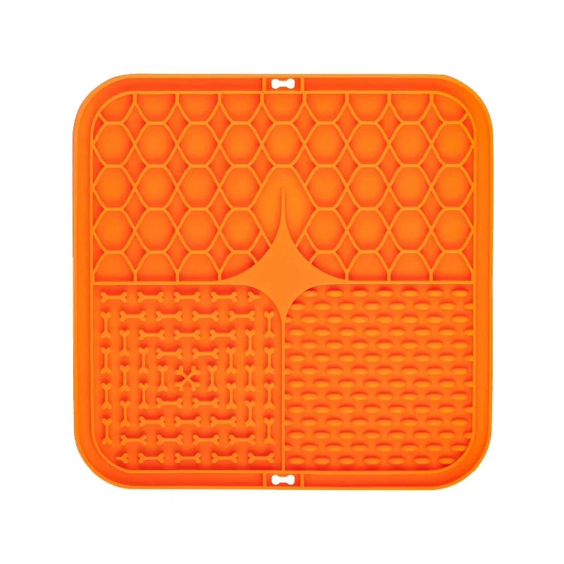 Silicone Slow Feeder Lick Mat with Suction Cups