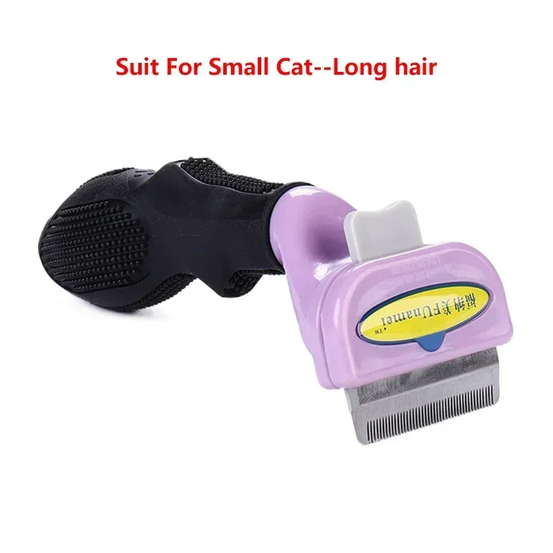 Self-Cleaning Pet Hair Removal Comb for Cats & Dogs