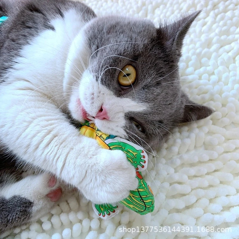 Pet Supplies: Catnip Cat Toy, Animal-Shaped Cat Chewing and Teething Toy, Educational Chew Toy, Cat Teasing