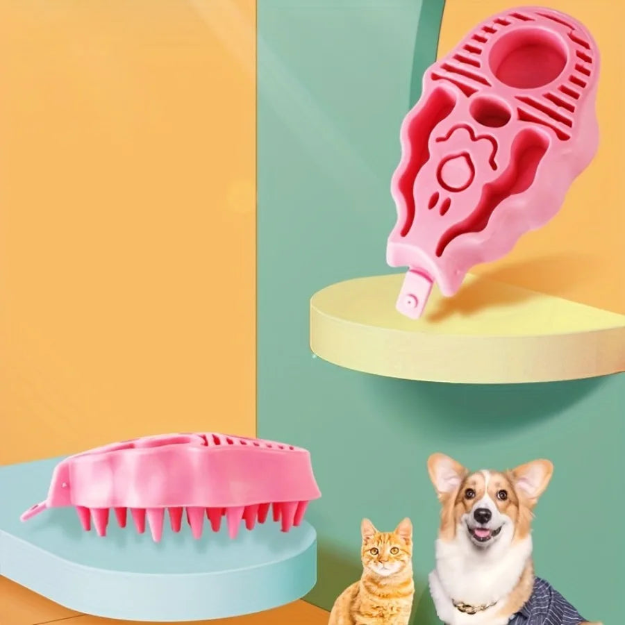 Dog Massage Brush Large Dog Grooming Brush Pet Care Tool for Cleaning Cat Grooming Bathing Massaging