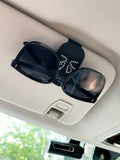 Rhinestone Sun Visor Glasses Clip – Compatible with Tesla Model 3/Y