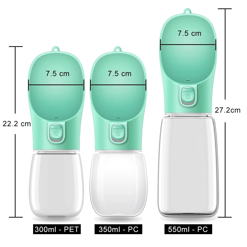 Leakproof Portable Dog Water Bottle with Drinking Bowl